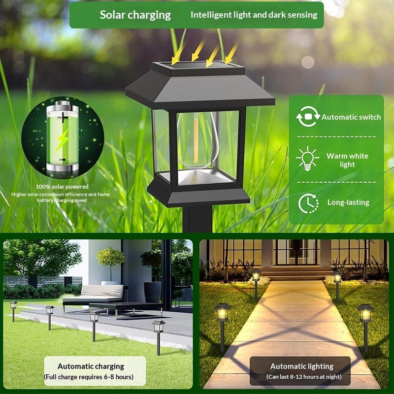 Vintage Solar Garden Landscape Light